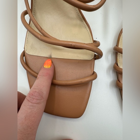 Nine West Getcha Block Heel Sandal Tan - Picture 3 of 10